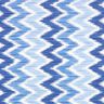 Ikat print coated cotton – blue/white,  thumbnail number 1