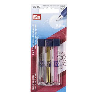 Replacement Leads for Mechanical Pencils [ Ø 0,9mm ] | Prym – colour mix, 