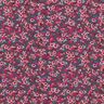 Cotton Jersey sea of flowers – merlot/coral,  thumbnail number 1