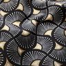 Decor Fabric Jacquard small fans – black/gold,  thumbnail number 2