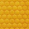 Upholstery Fabric Velvet Honeycomb Quilt – mustard,  thumbnail number 1
