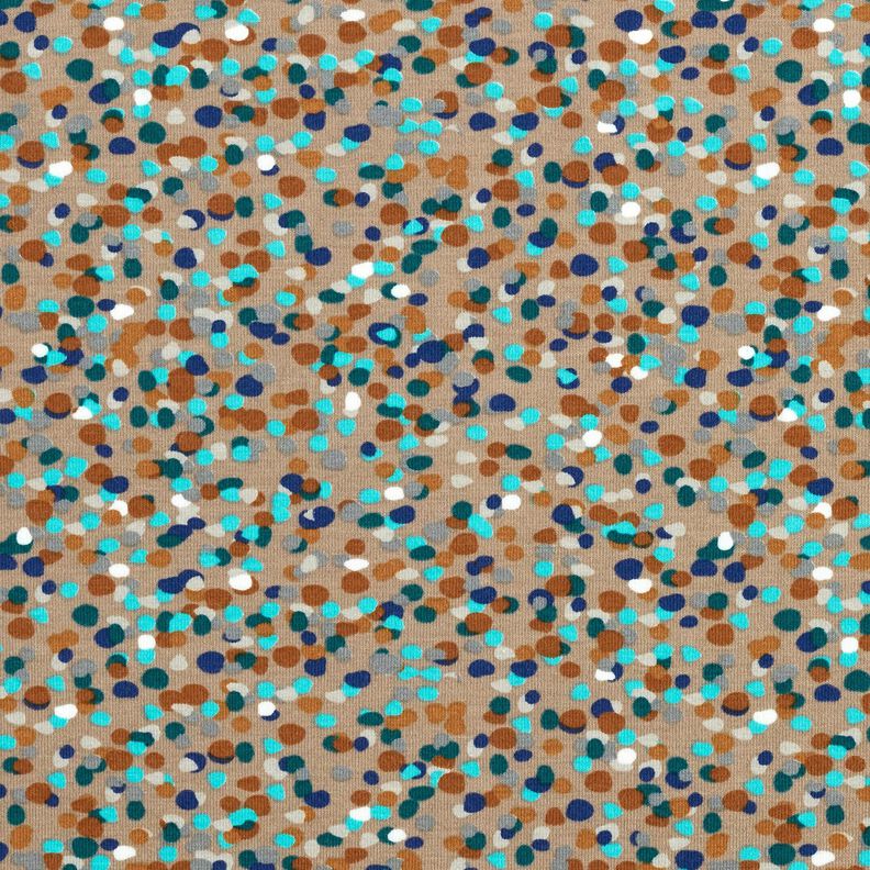 Cotton Jersey colourful confetti – dune/blue spruce,  image number 1