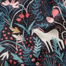 Cotton Poplin Unicorn in the Fairytale Forest – black,  thumbnail number 2