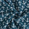 Decor Fabric Jacquard anchor – ocean blue/white,  thumbnail number 3