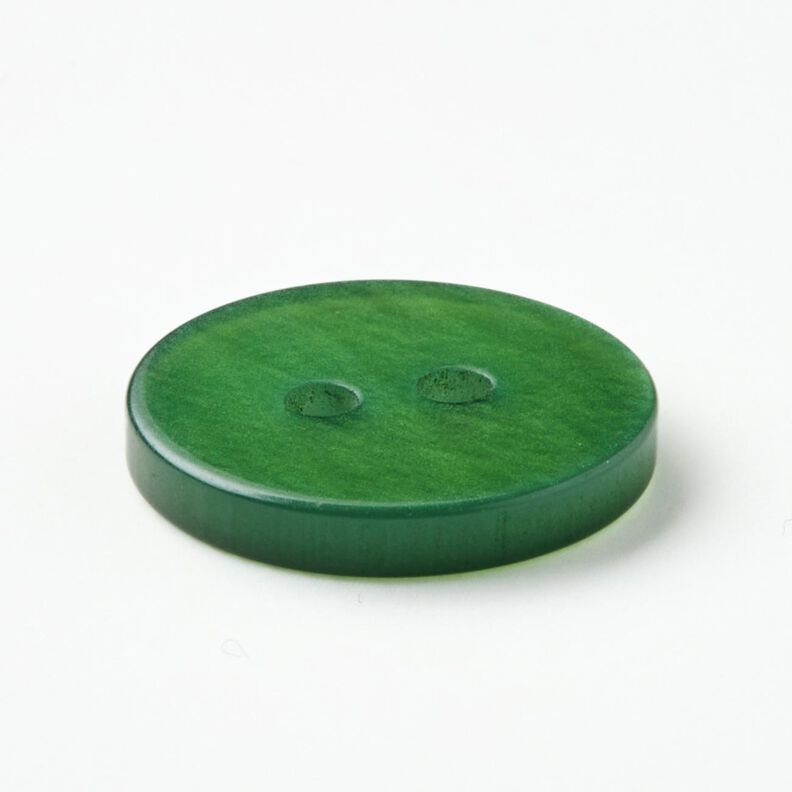 2-hole button shiny [Ø 15 mm] – fir green,  image number 3