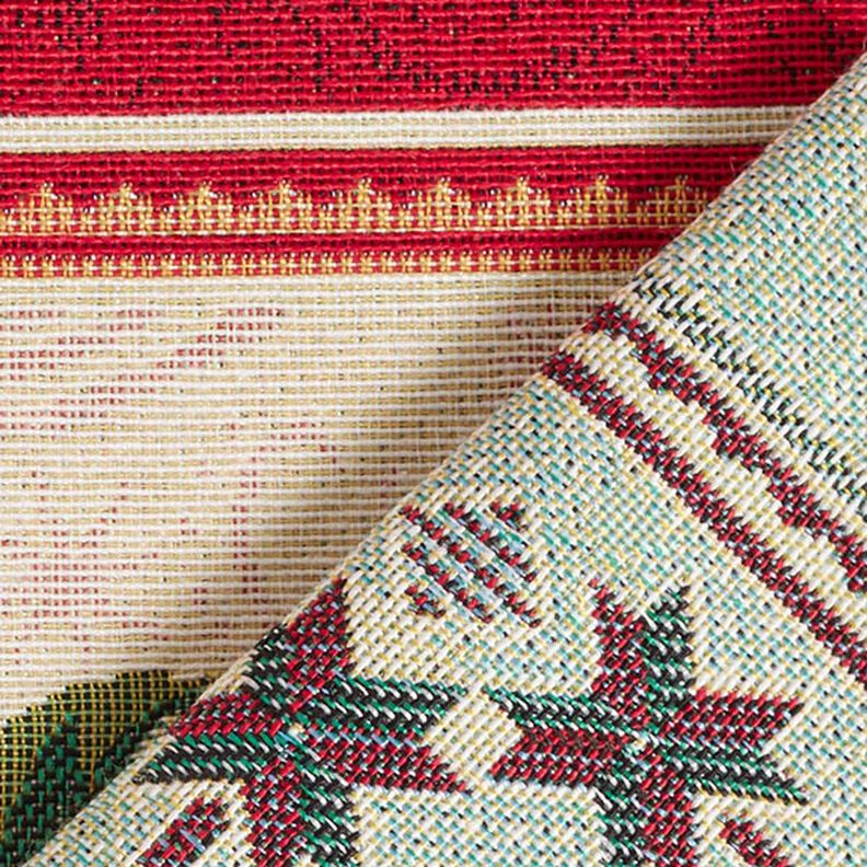 Tapestry Decor Fabric Panel Christmas Star – red, image number 4