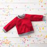 Light Cotton Sweatshirt Fabric Plain – red,  thumbnail number 7