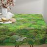 Spring Landscape Digital Print Half Panama Decor Fabric – apple green/light green,  thumbnail number 5