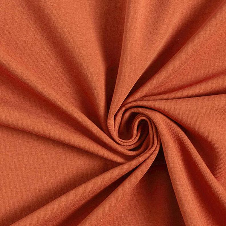 Light French Terry Plain – terracotta,  image number 1