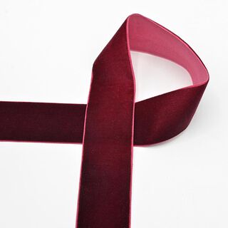 Velvet ribbon [36 mm] – burgundy, 