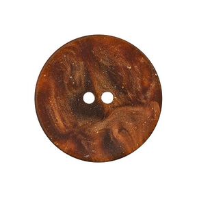 2-Hole Polyester Button – brown, 