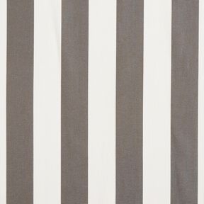 Outdoor Fabric Canvas Block Stripes – stone grey/ivory, 
