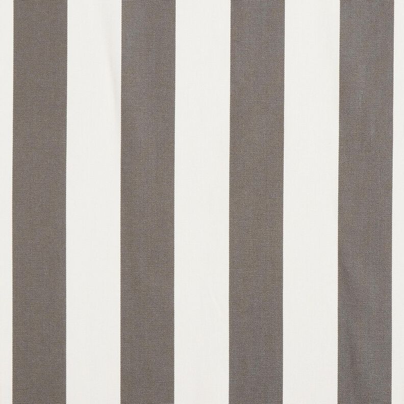 Outdoor Fabric Canvas Block Stripes – stone grey/ivory,  image number 1