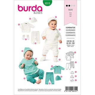 Newborn Set, Burda 9315 | 56-80, 
