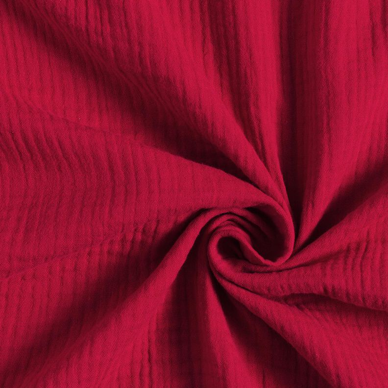 GOTS Double Gauze/Muslin | Tula – carmine,  image number 1