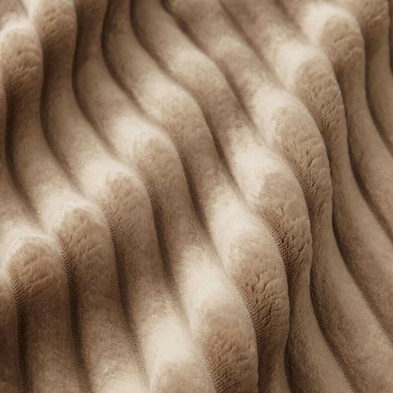 Upholstery Fabric Fur stripes – taupe,  image number 3