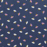 Baby Cord little flowers – navy blue,  thumbnail number 1