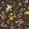 Viscose Jersey little flowers – dark brown/fire red,  thumbnail number 5