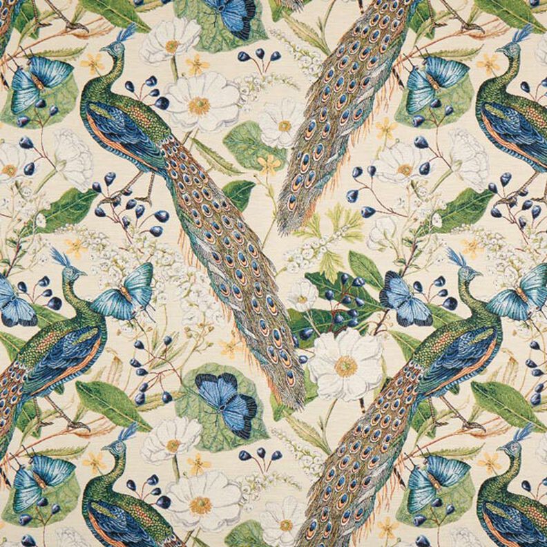 Tapestry Decor Fabric Peacock – beige,  image number 1