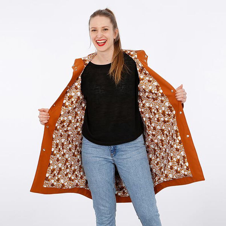 FRAU KARO - lined hooded parka with patch pockets, Studio Schnittreif | XS - XXL,  image number 3