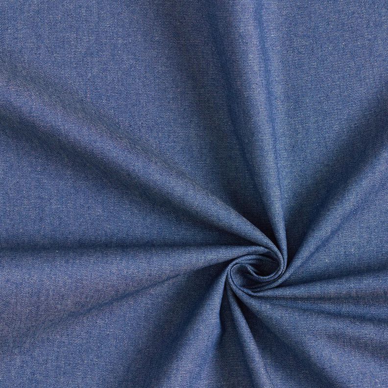 Lightweight cotton denim – blue,  image number 1