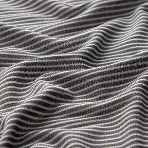 Fine Knit Narrow Stripes – antique silver/white, 