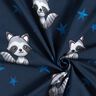 Cotton Jersey Raccoon with stars | Glitzerpüppi – midnight blue/silver,  thumbnail number 3