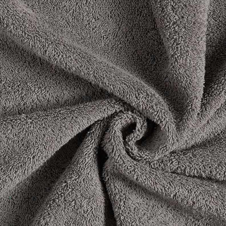 Towelling Fabric – dark grey,  image number 1