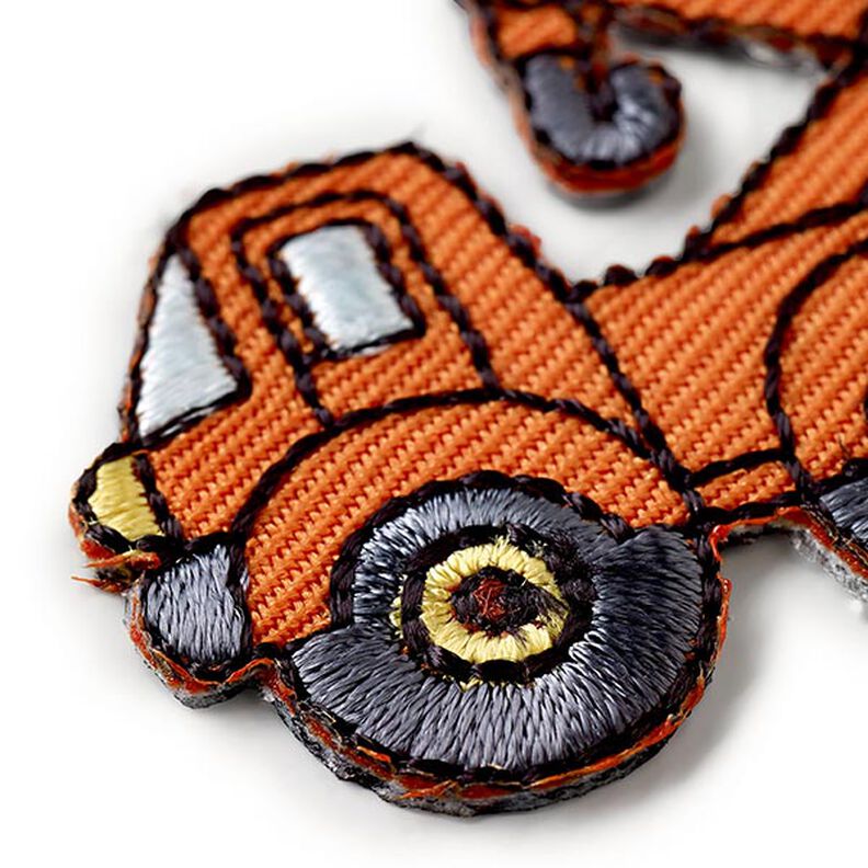 Appliqué Construction vehicles [ 4 pieces ] | Prym – orange/yellow,  image number 3