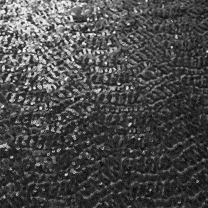 Plain micro sequin fabric – black,  image number 6