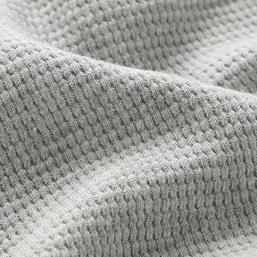 Mini Cotton waffle jersey Plain – light grey, 