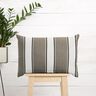 Outdoor Fabric Canvas Mixed stripes – white/grey | Remnant 50cm,  thumbnail number 7