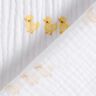 Double Gauze/Muslin cute ducklings – white/gold,  thumbnail number 4