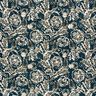 Quilted Fabric Muslin Vines and flowers – brown/midnight blue,  thumbnail number 4