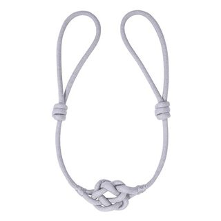 Knot Tiebacks, adjustable length – light grey | Gerster, 