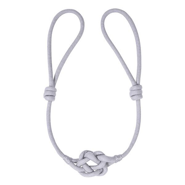Knot Tiebacks, adjustable length – light grey | Gerster,  image number 1