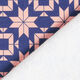 Norwegian Print Soft Sweatshirt Fabric – indigo/salmon,  thumbnail number 4