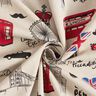 Decor Fabric Half Panama London – natural/red,  thumbnail number 3