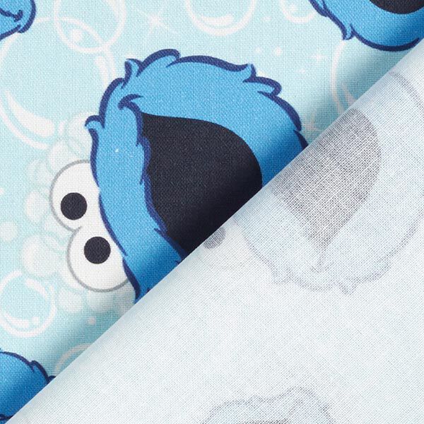 Cookie Monster Cretonne Decor Fabric | CPLG – baby blue/royal blue,  image number 4