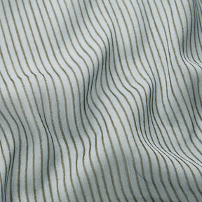 Narrow stripes silk chiffon – light blue/dark grey | Remnant 70cm, 