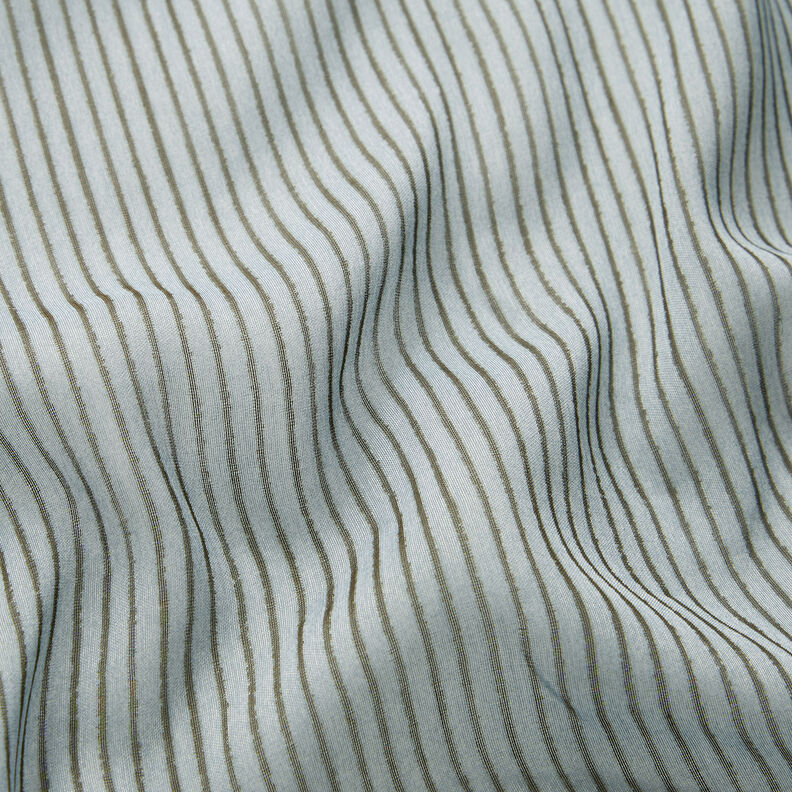 Narrow stripes silk chiffon – light blue/dark grey,  image number 2
