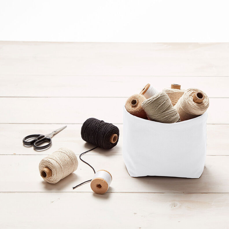Cotton Cretonne Plain – white,  image number 7