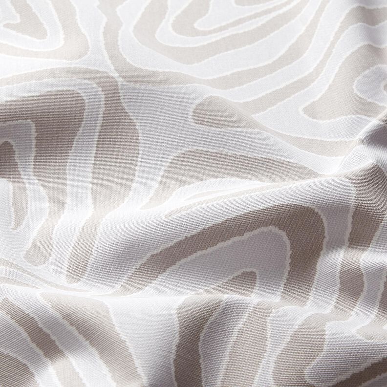 Decor Fabric Half Panama Zebra Print – silver grey/light grey,  image number 2