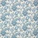 Decorative fabric Canvas Oriental ornamental flowers 280 cm – white/blue,  thumbnail number 1