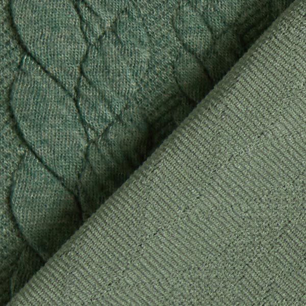 Cabled Cloque Jacquard Jersey – dark green,  image number 4