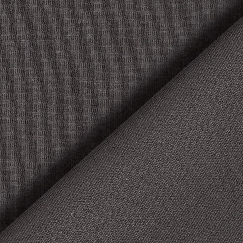 Light French Terry Plain – stone grey,  image number 3