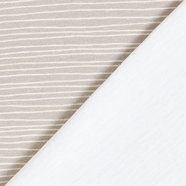 Narrow Stripes Cotton Jersey – light grey,  image number 4