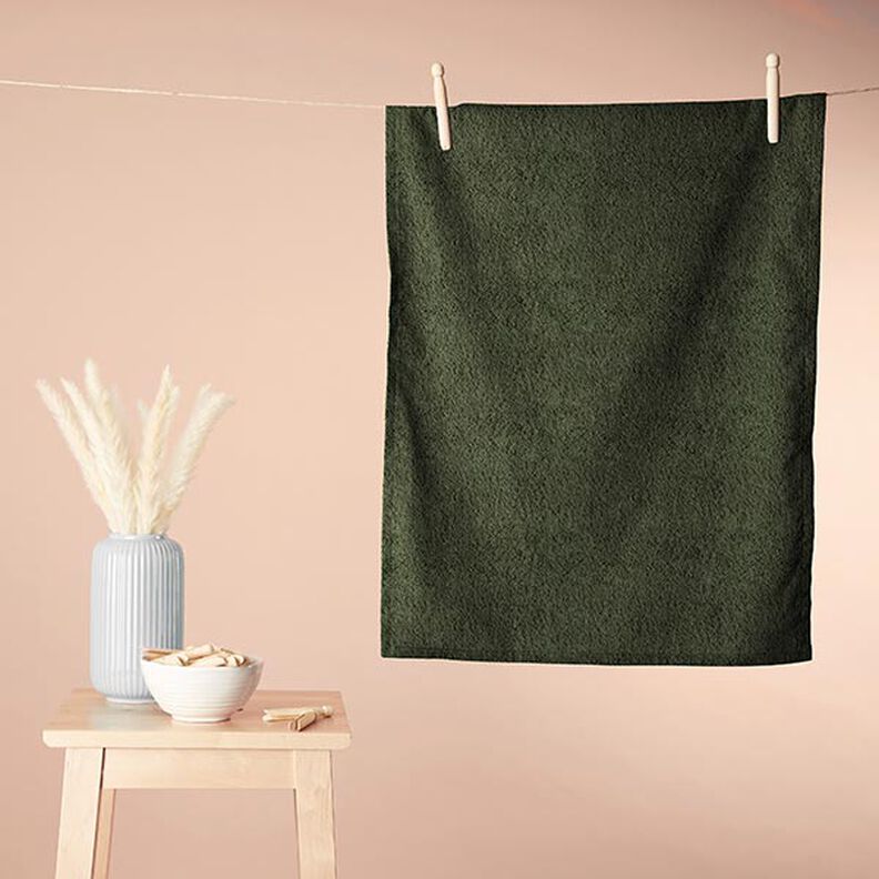 Towelling Fabric – dark olive,  image number 7