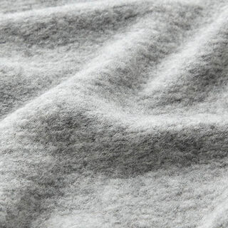 Mottled Wool Blend Knit Coating – silver grey, 
