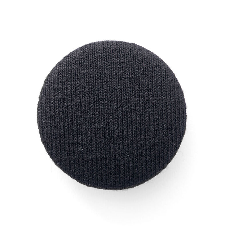 Covered button, Viscose Jersey Medium – black,  image number 1